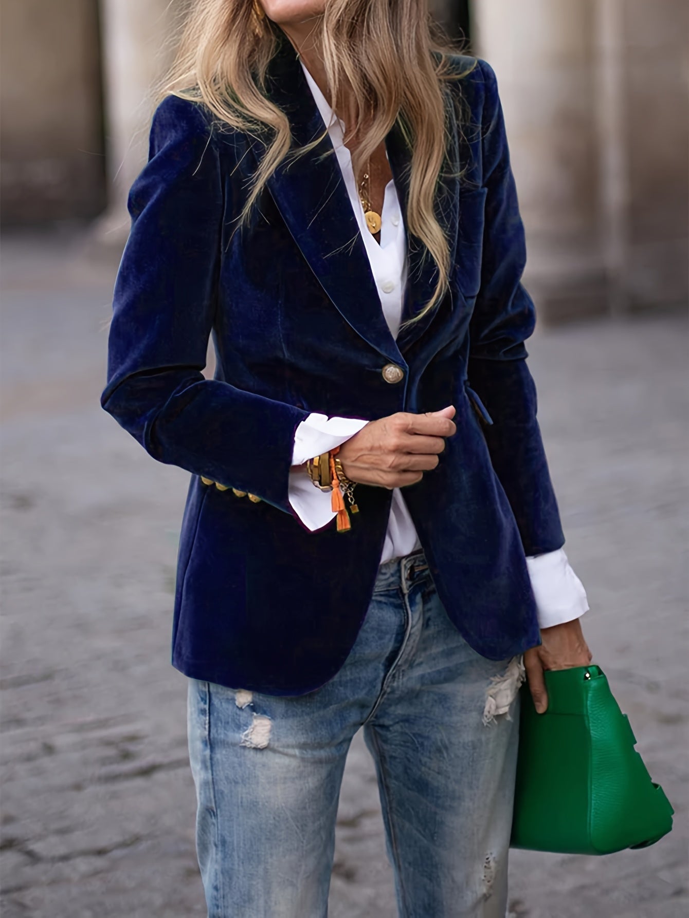 Marnie - Tailored Velvet Blazer